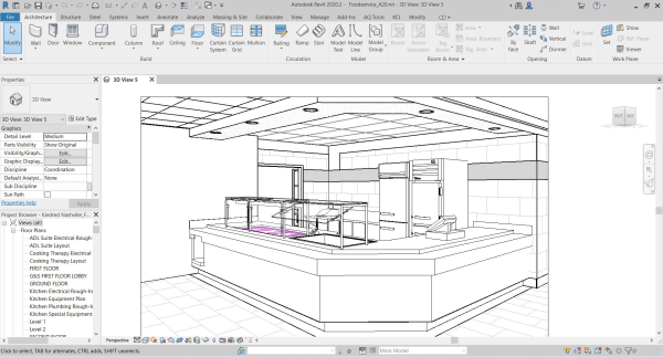 AutoDesk's Revit Building Information Modeling (BIM) computer-aided software